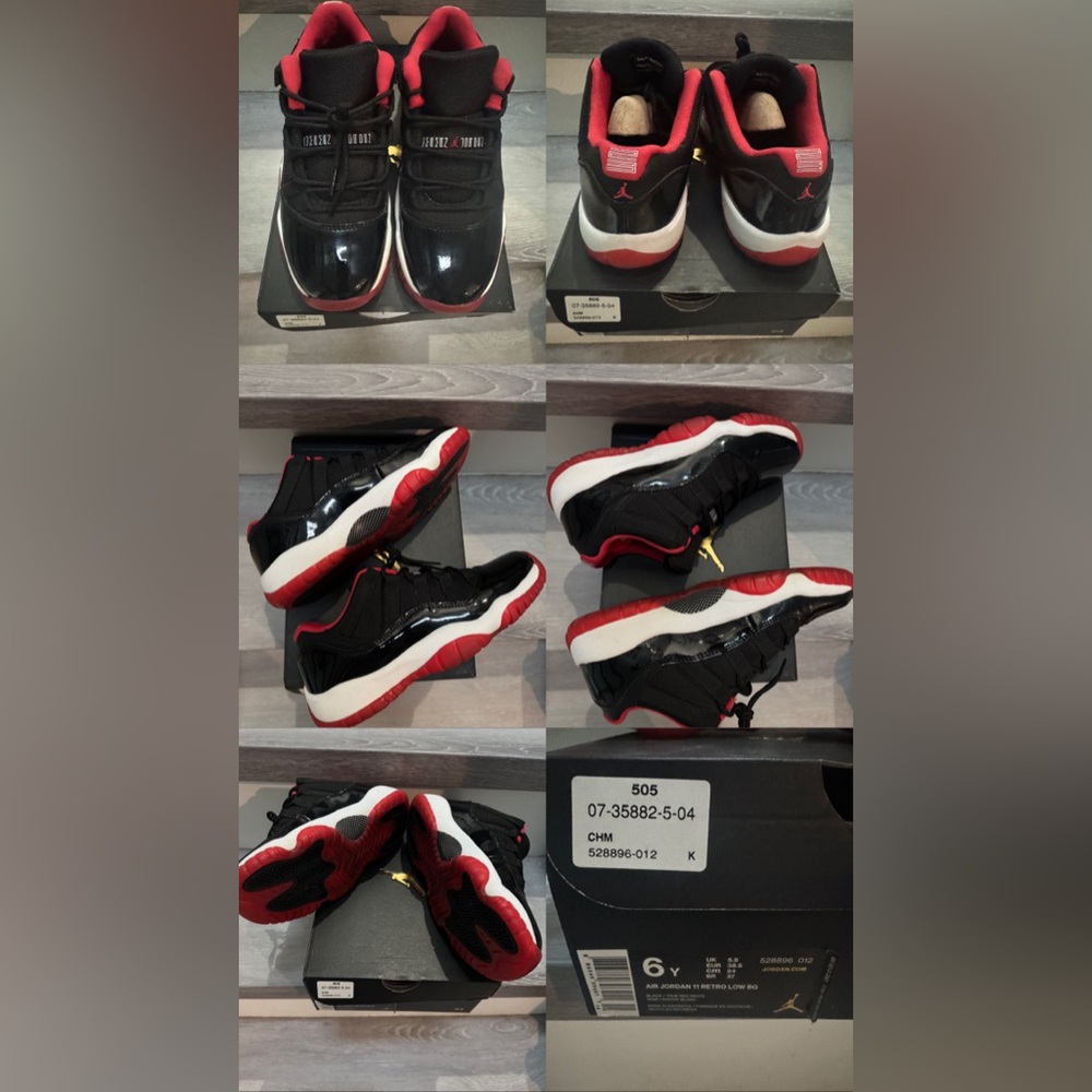 Jordan low 11s size 6